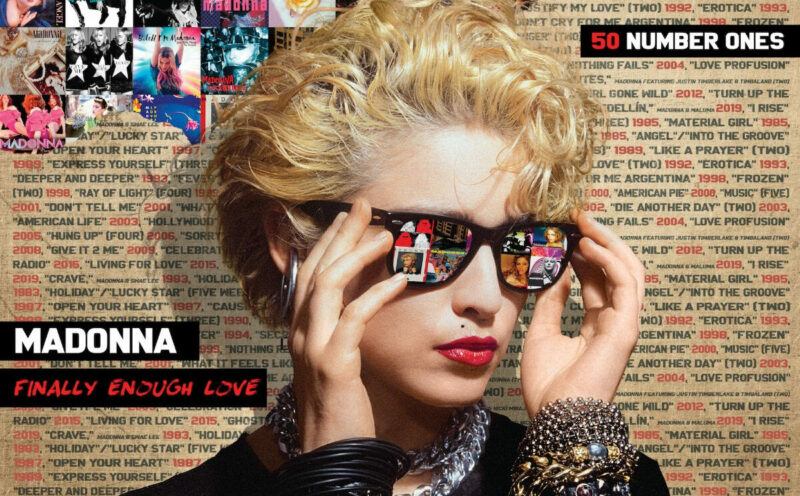 Madonna '50 Number Ones' Vinyl Tote Bag